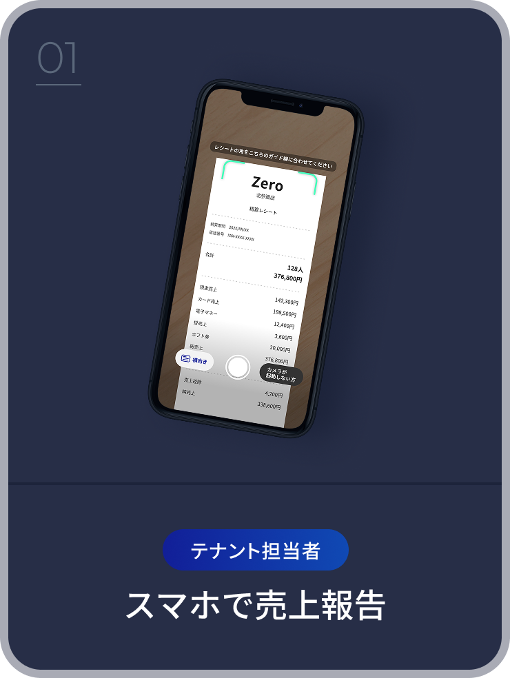 スマホで売上報告